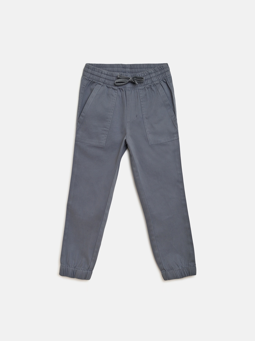 

Campana Boys Grey Regular Fit Solid Joggers