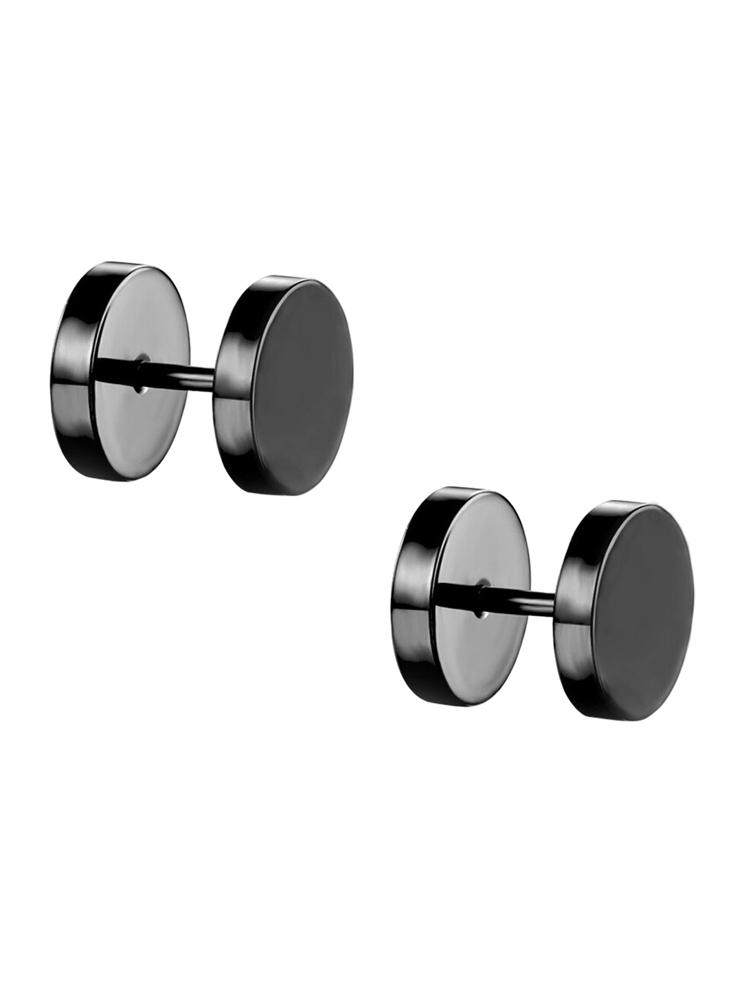 OOMPH Black Contemporary Studs