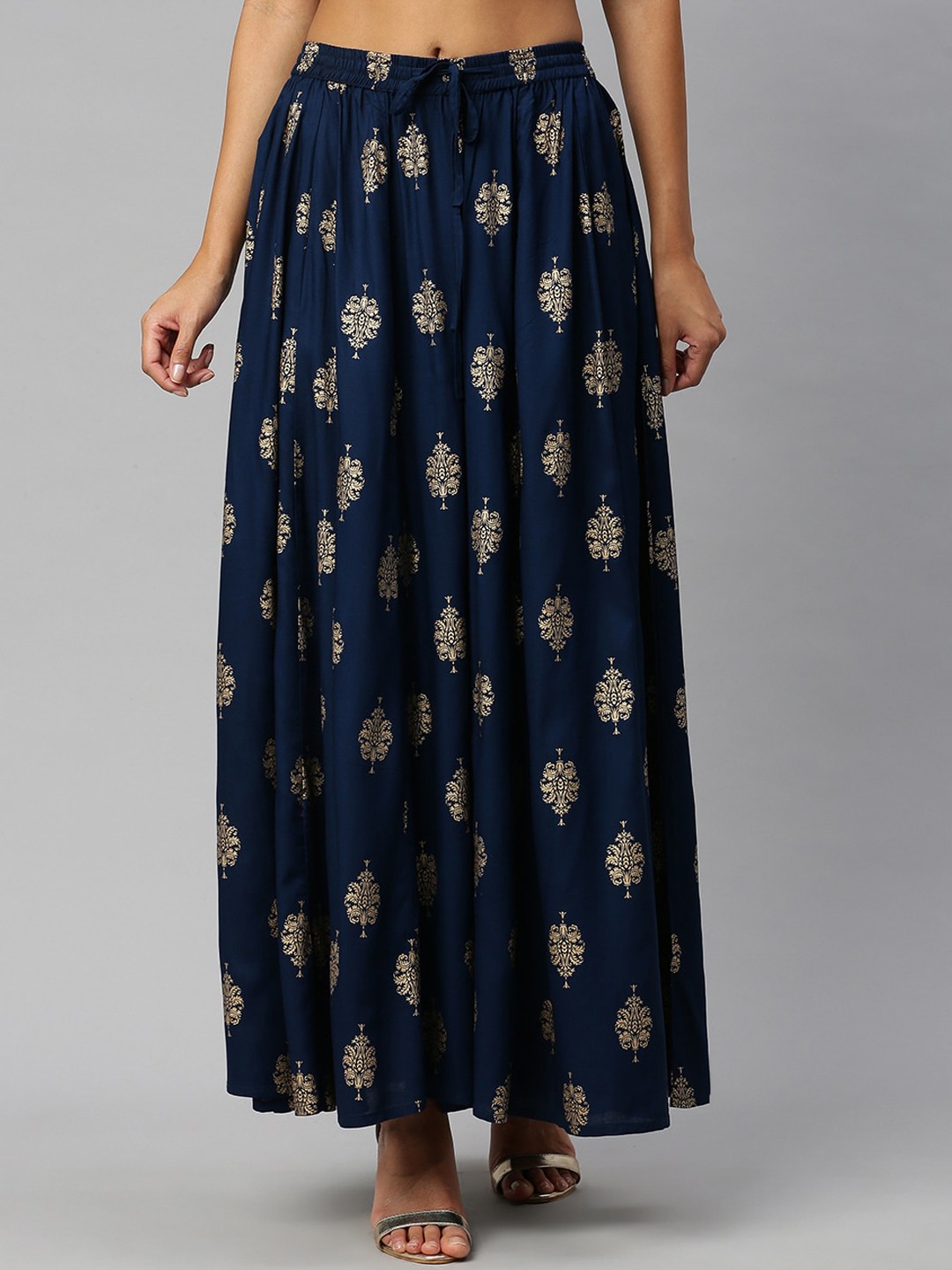 

Soch Women Navy Blue Printed