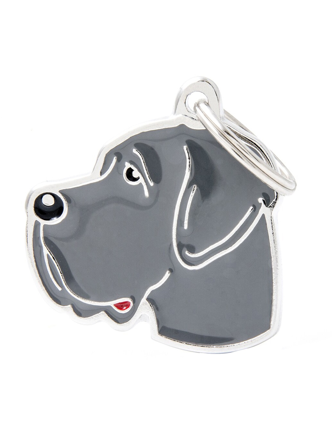

PawsnCollars Grey Great Dane Name Tag