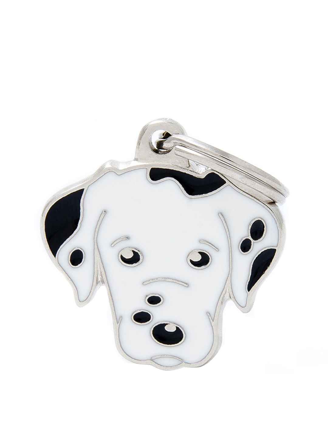 

PawsnCollars White Dalmatian Name Tag