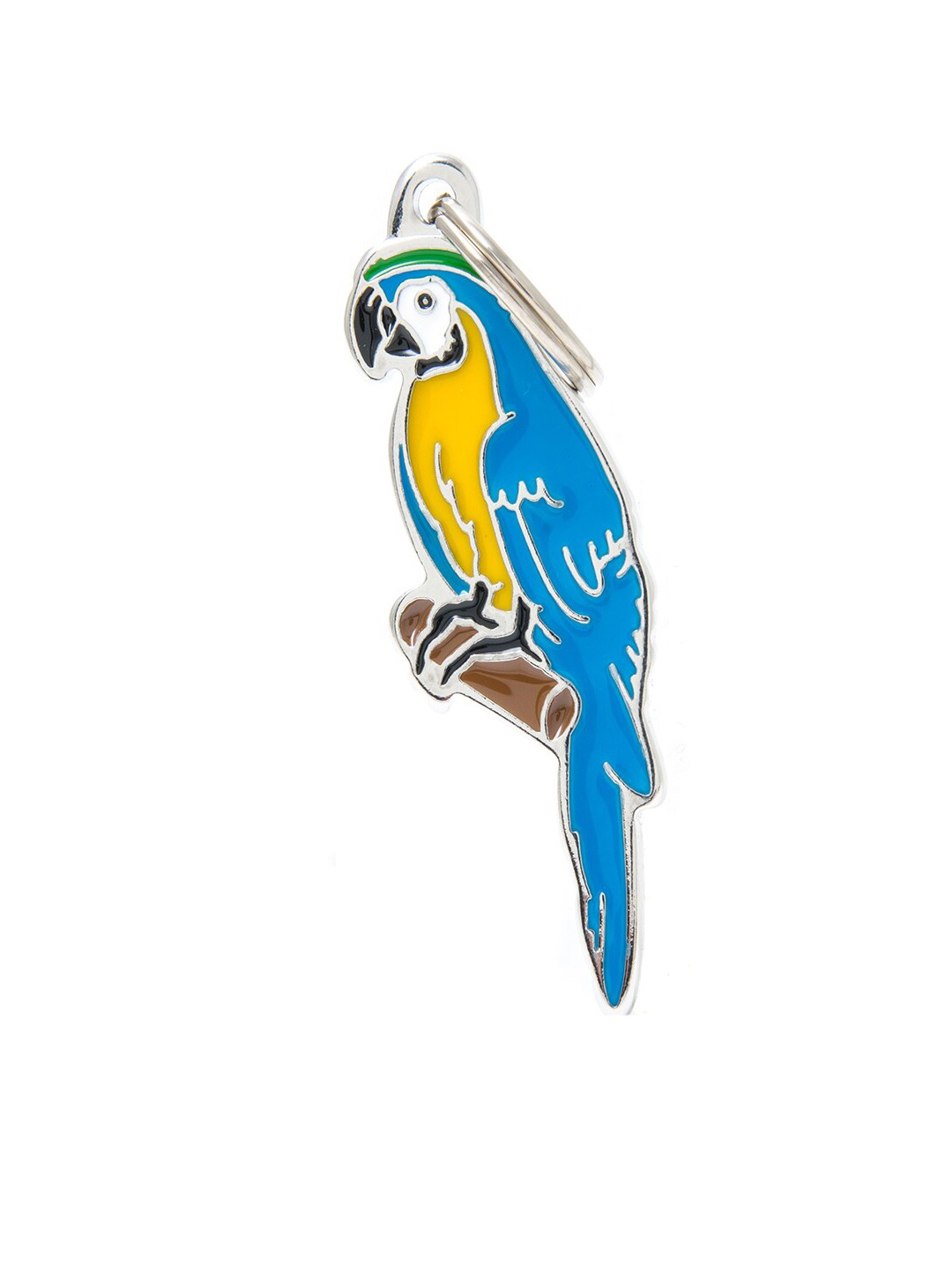 

PawsnCollars Blue & Yellow Parakeet Name Tag