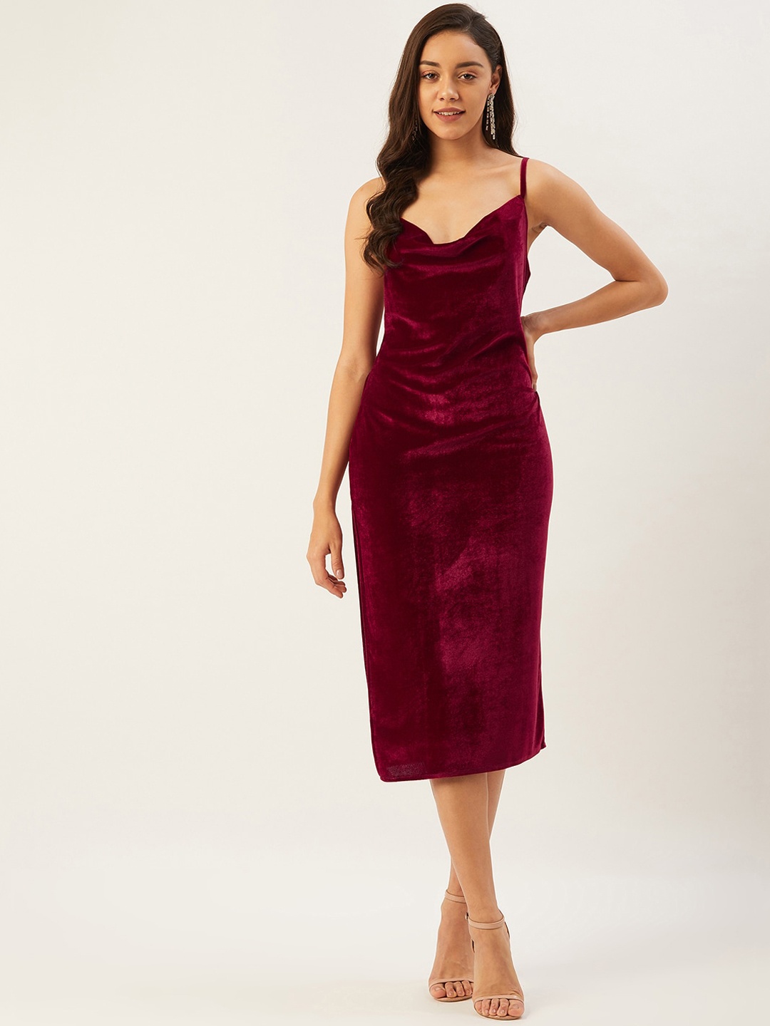 

ANVI Be Yourself Women Bodycon Dress, Maroon