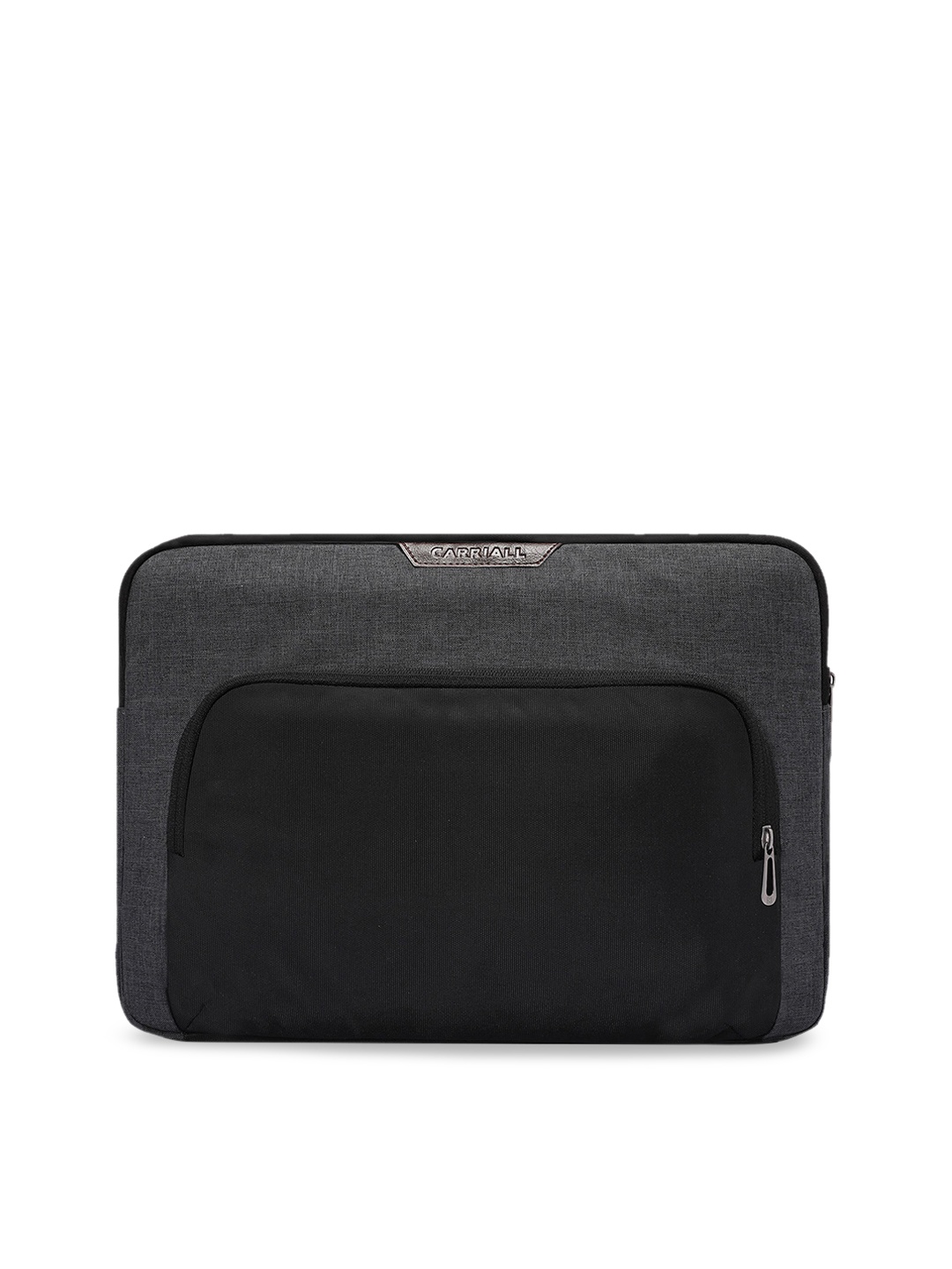 

CARRIALL Unisex Black & Grey Colourblocked Laptop Sleeve