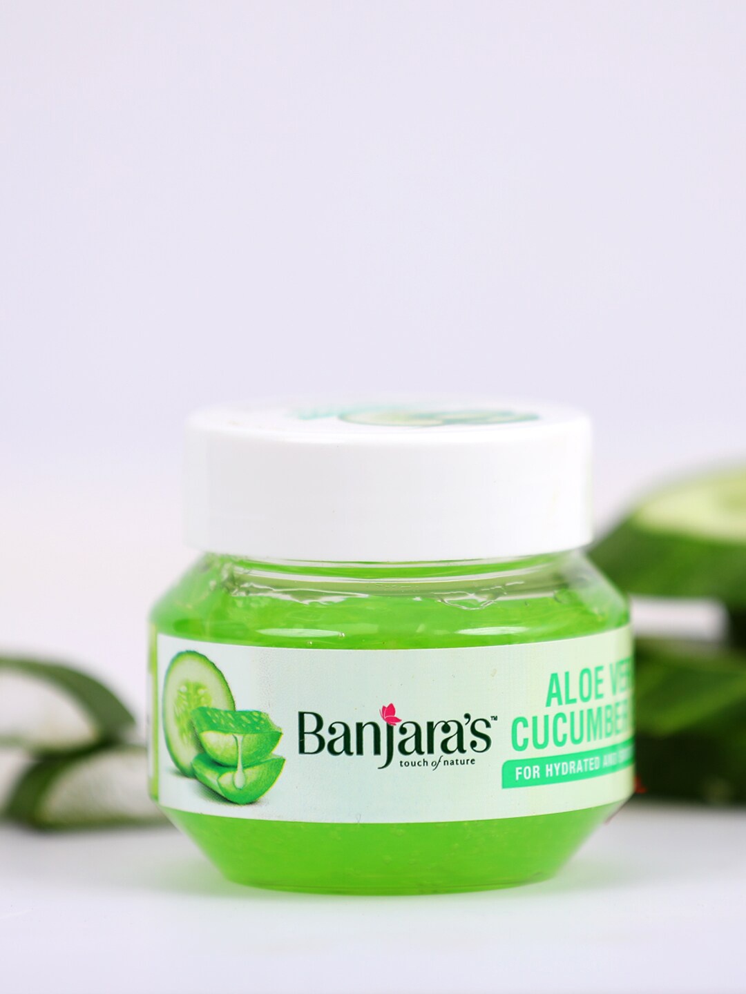 

Banjaras Aloe vera Cucumber Gel For Hydrated & Smooth Skin 100gms , Pack of 2, Green