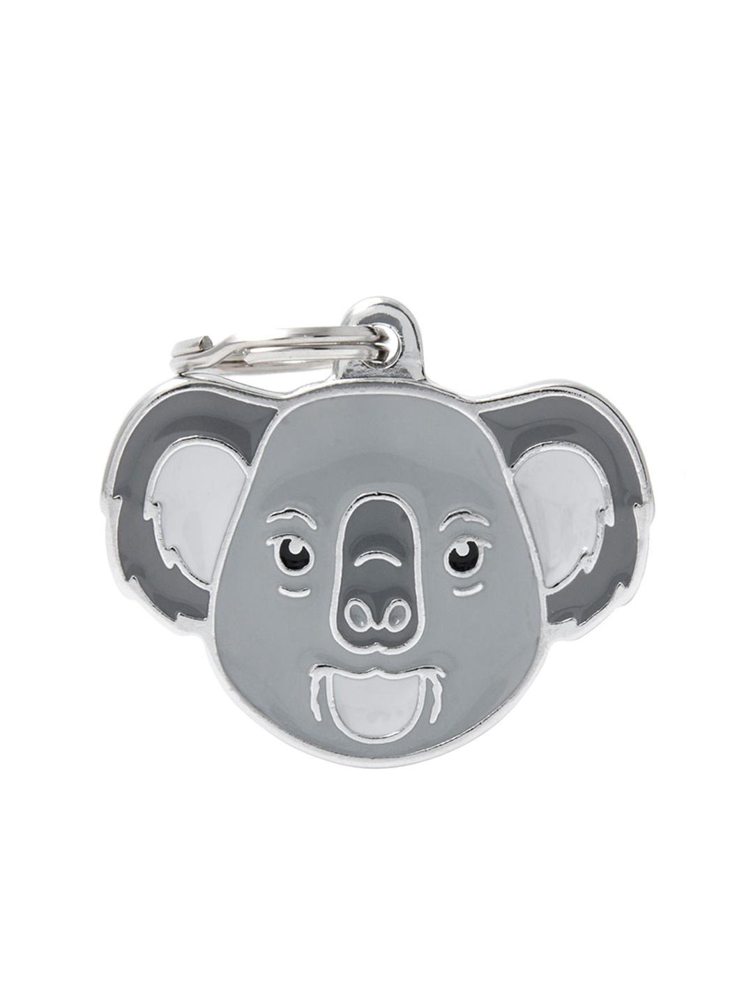 

PawsnCollars Grey Koala Name Tag