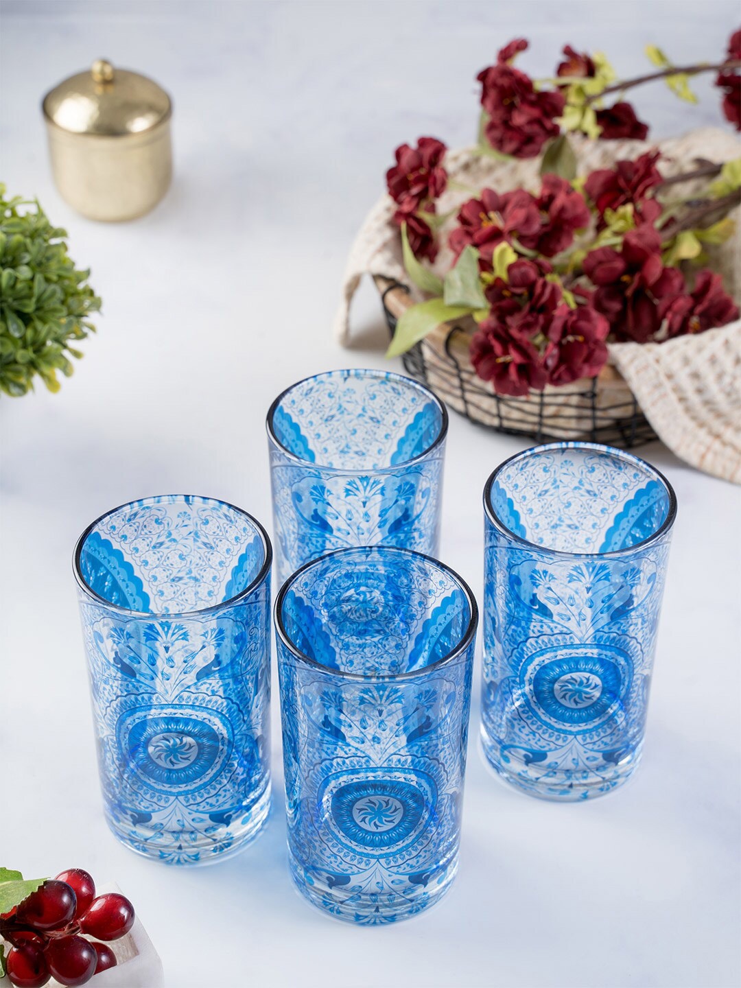 

Kolorobia Pristine Turkish Glass Tumbler, Multi