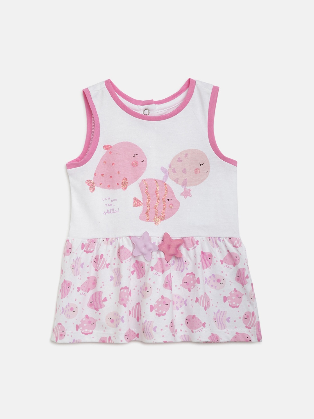 

Chicco Girls White & Pink Dress
