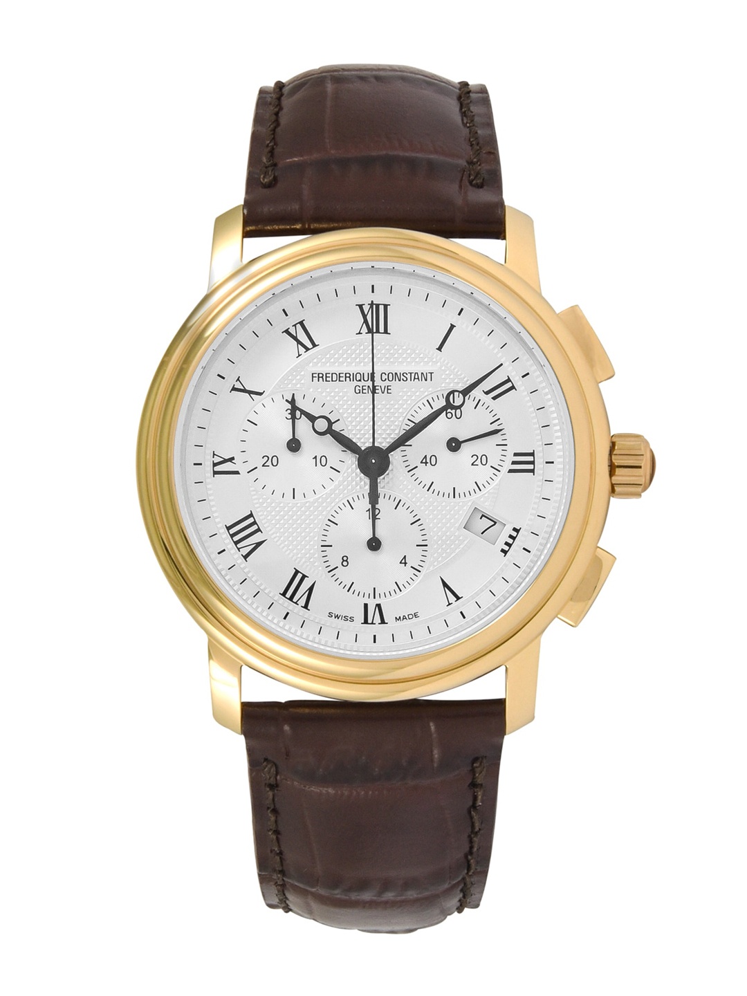 

Frederique Constant Men Silver-Toned & Gold-Toned Analogue Watch