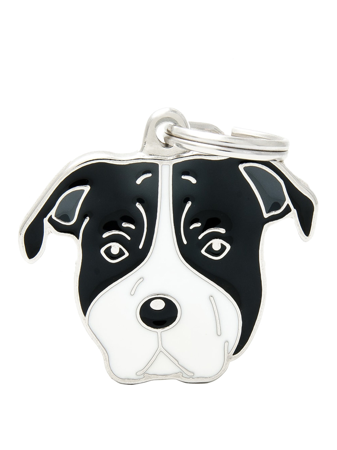 

PawsnCollars White & Black Terrier Name Tag
