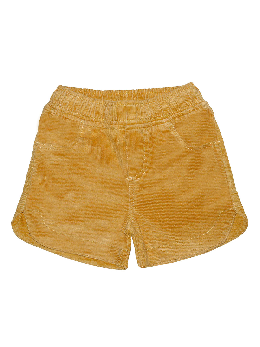 

KiddoPanti Girls Yellow Solid Regular Fit Hot Pants