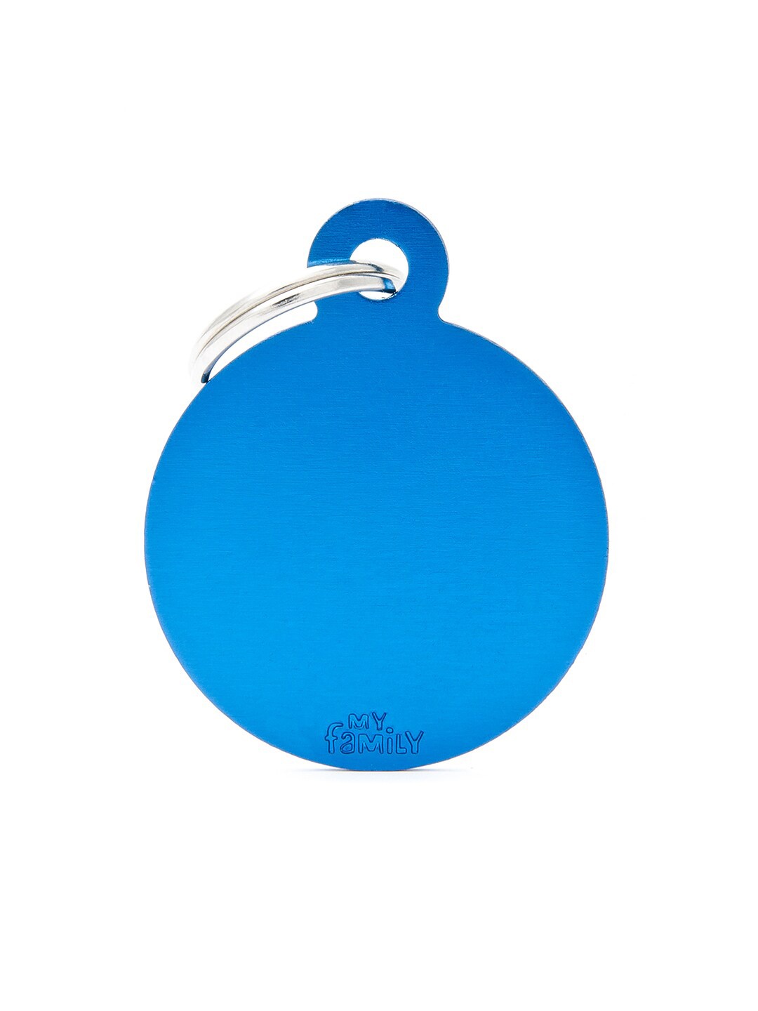 

PawsnCollars Blue Solid Round Name Tag