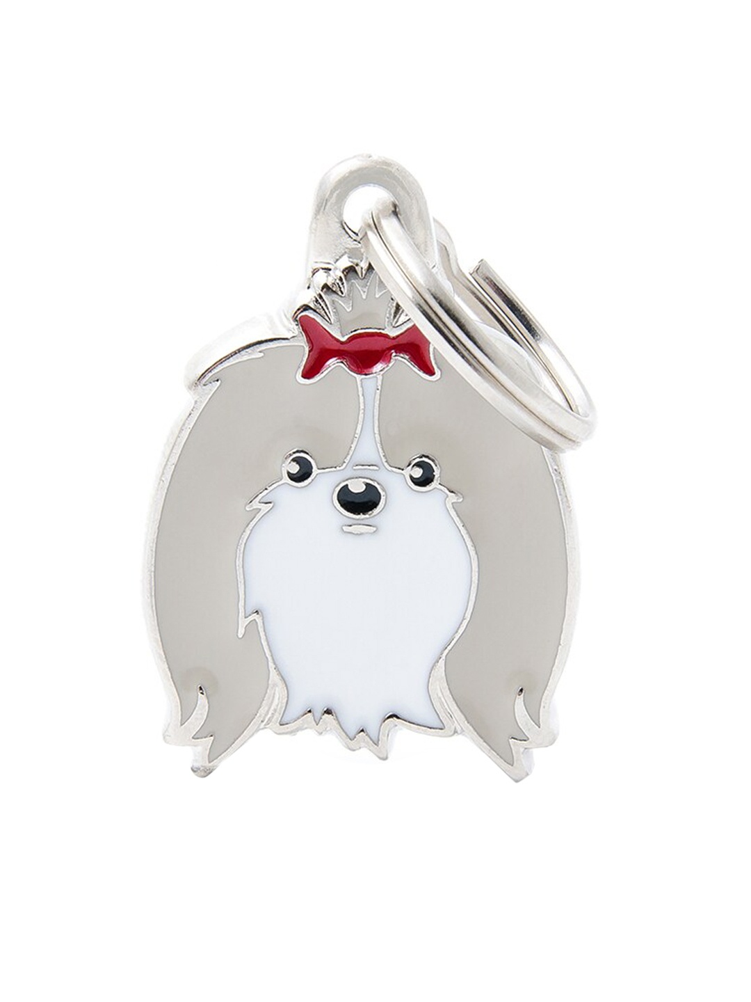 

PawsnCollars Grey Shih Tzu Name Tag