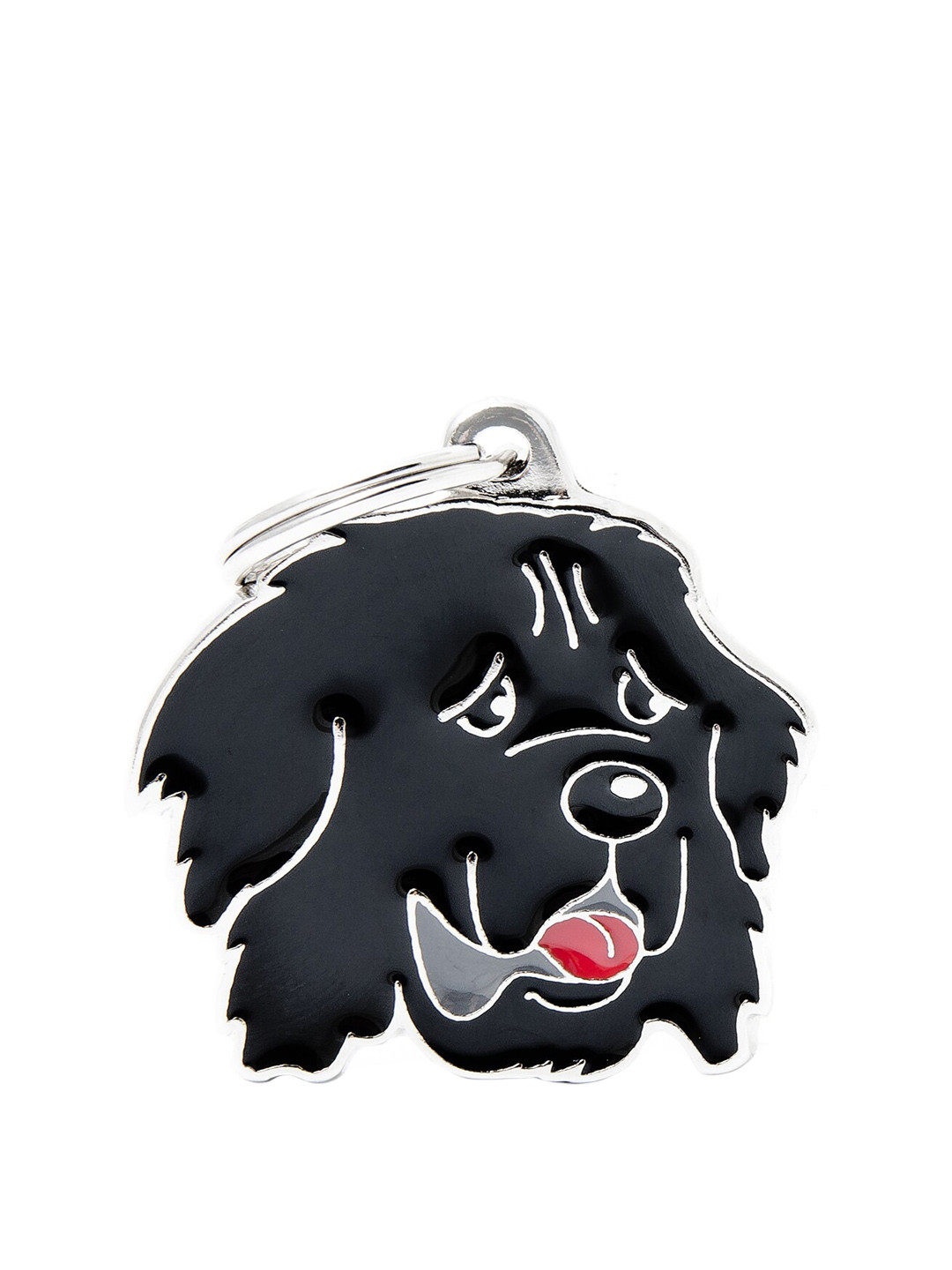 

PawsnCollars Black Newfoundland Name Tag