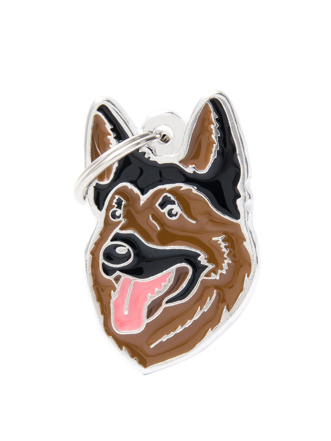 

PawsnCollars Brown & Black German Shepherd Name Tag