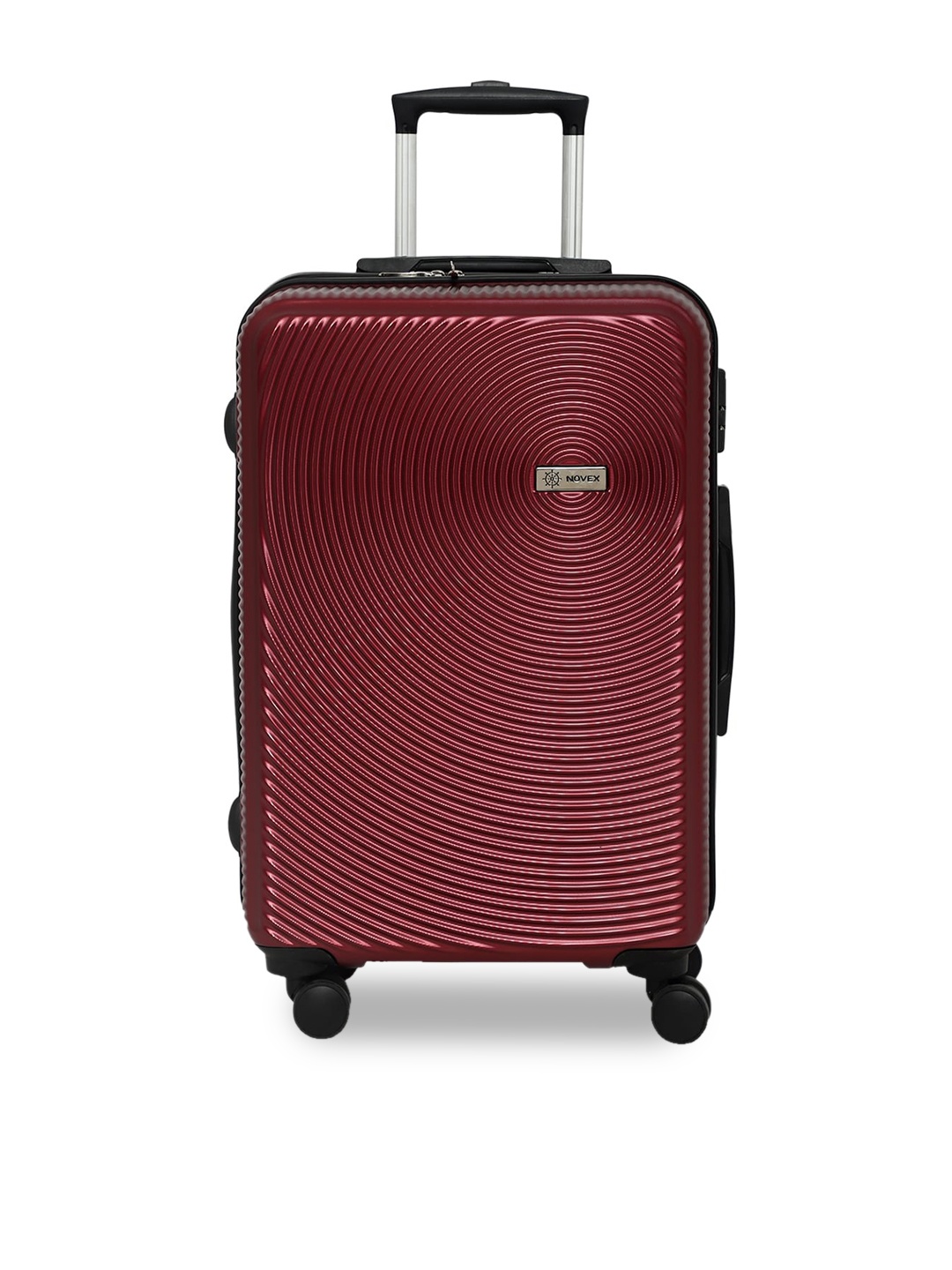 

NOVEX Unisex Maroon Textured Hard-Sided Large Trolley Bag