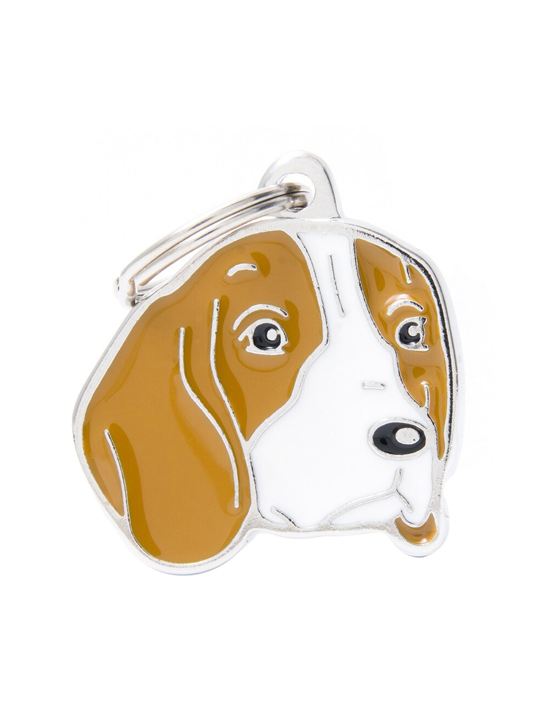 

PawsnCollars Brown & White Beagle Name Tag