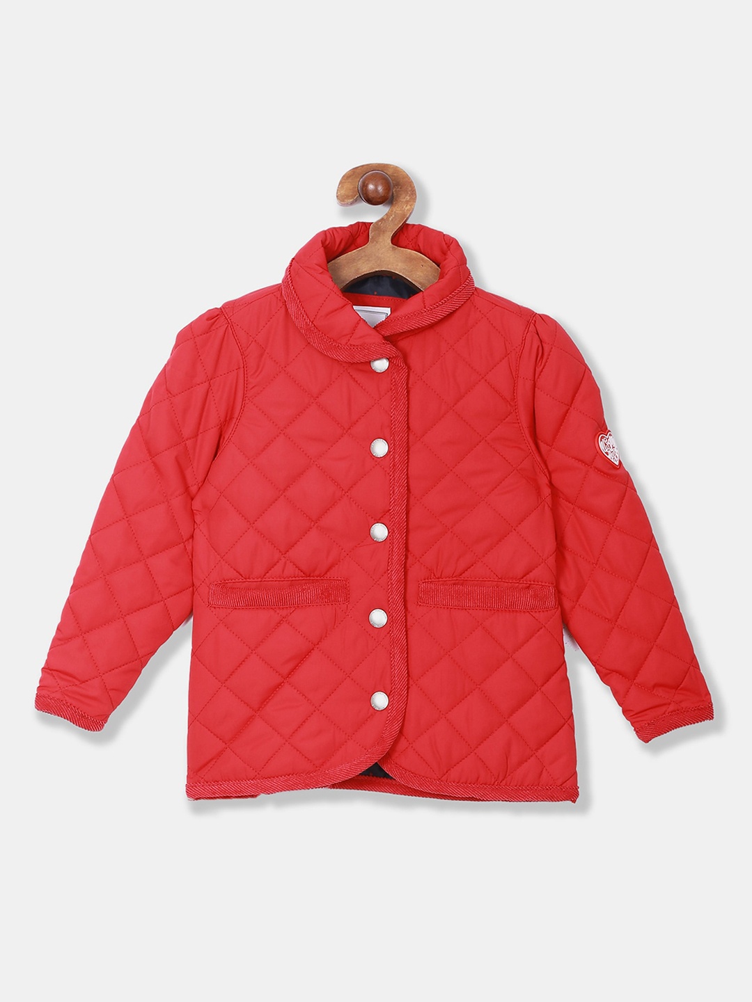 

U.S. Polo Assn. Kids Girls Red Quilted Jacket