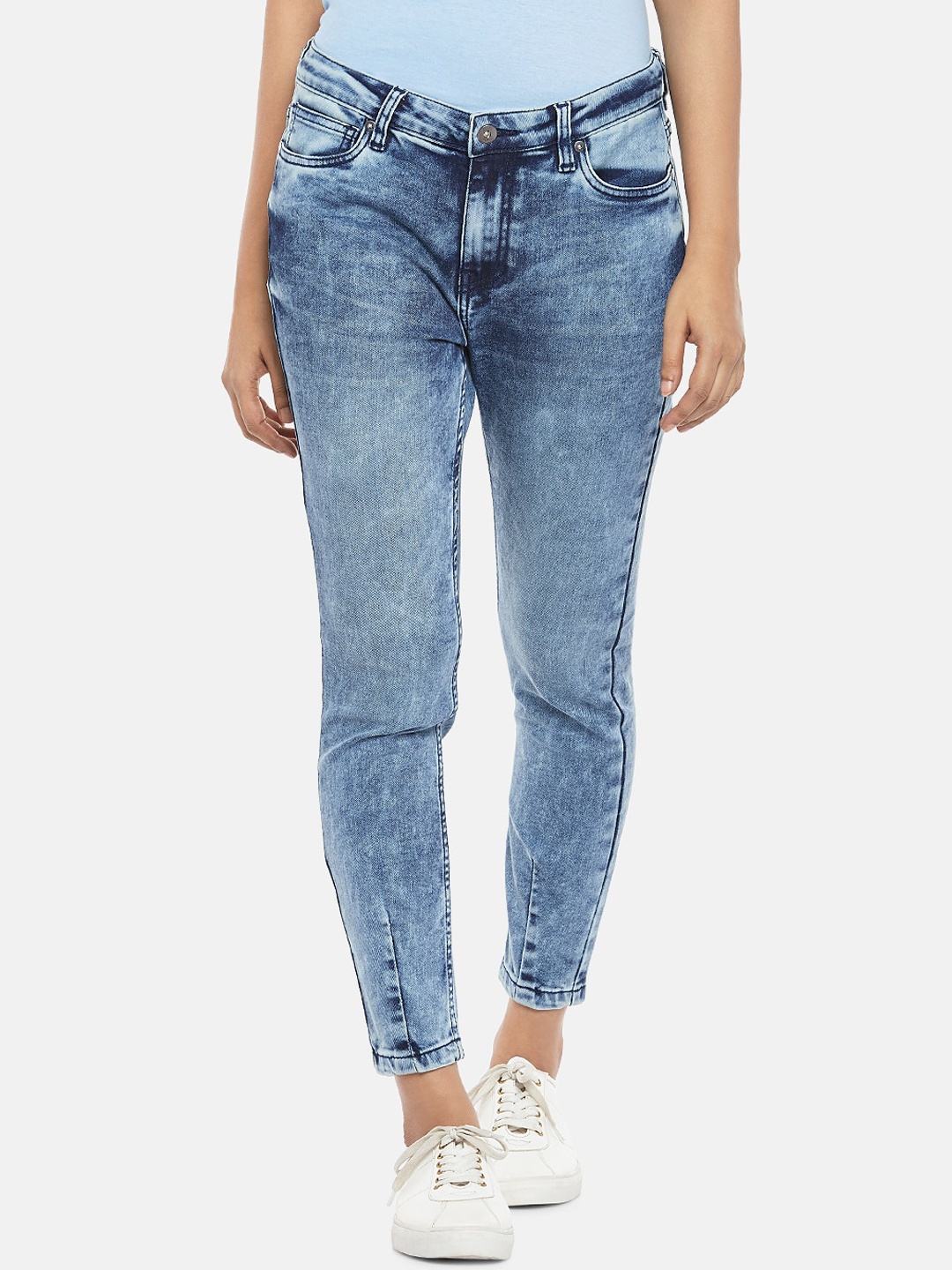 

People Women Blue Skinny Fit Jeans