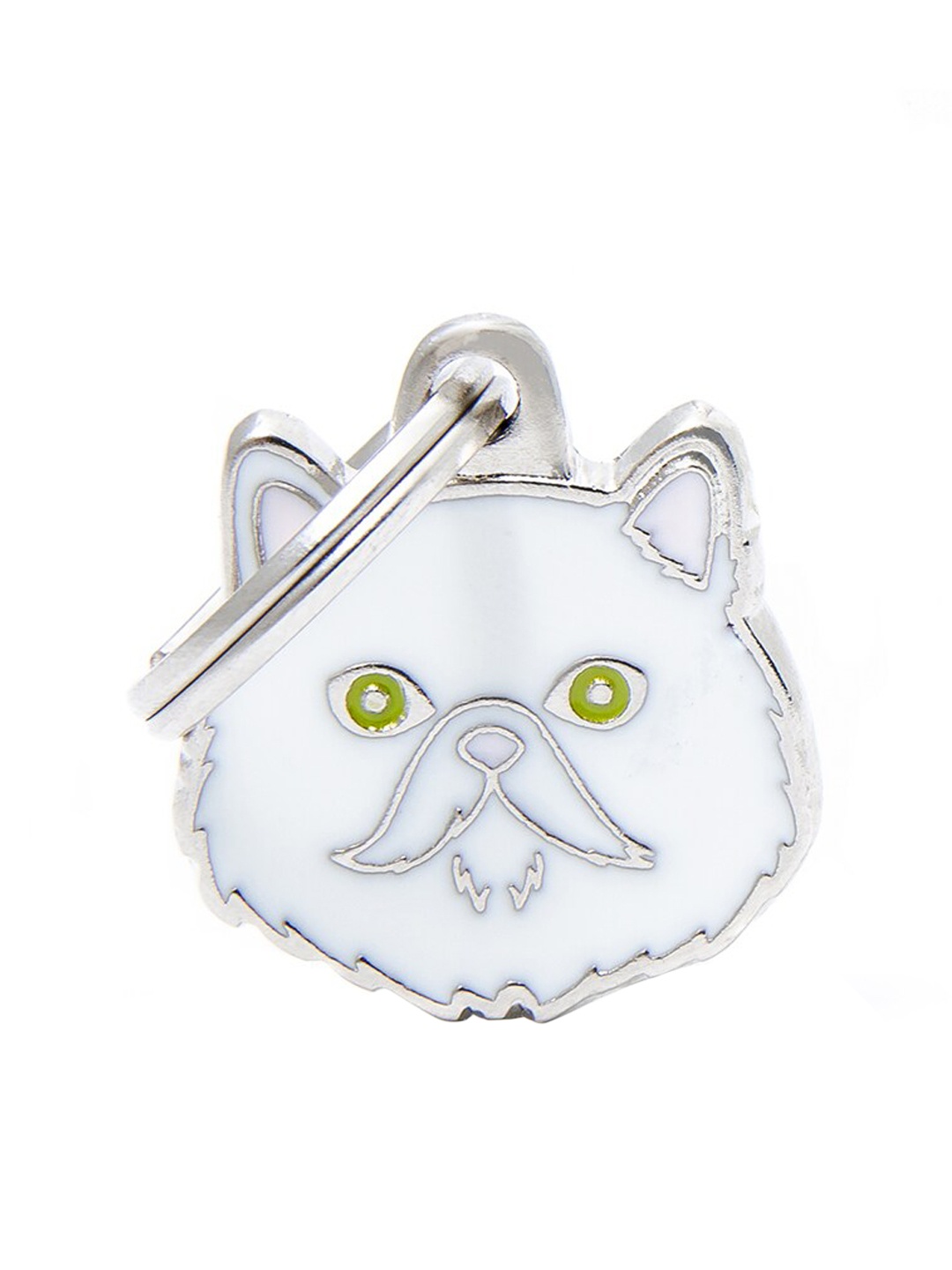 

PawsnCollars White Persian Cat Name Tag