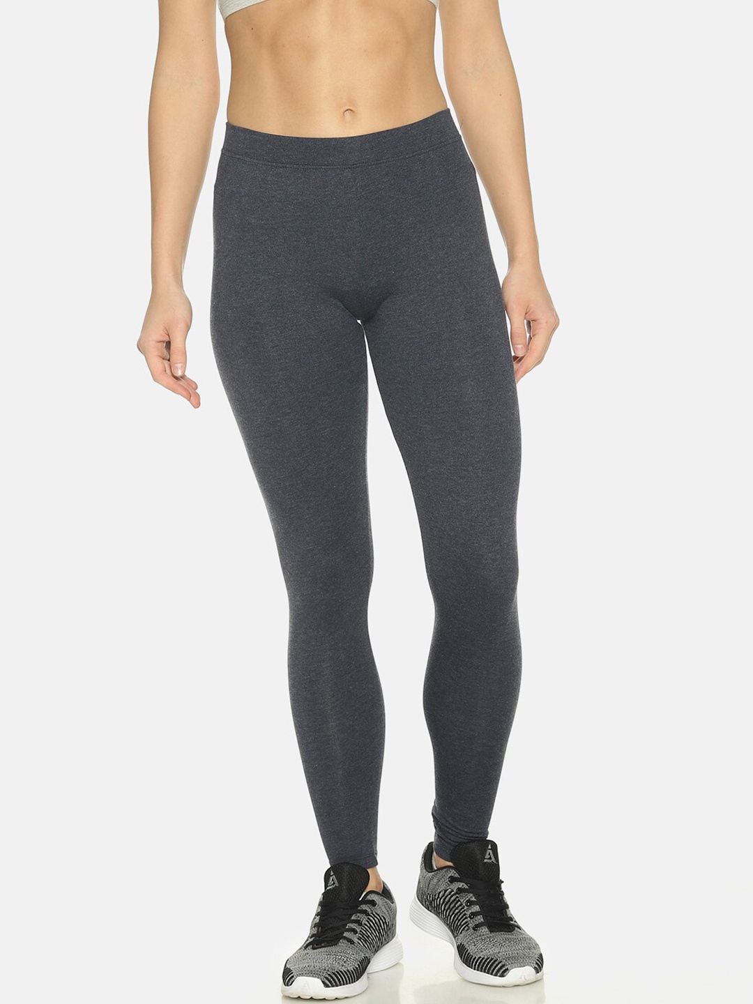 

TWIN BIRDS Women Navy Blue Solid Tights