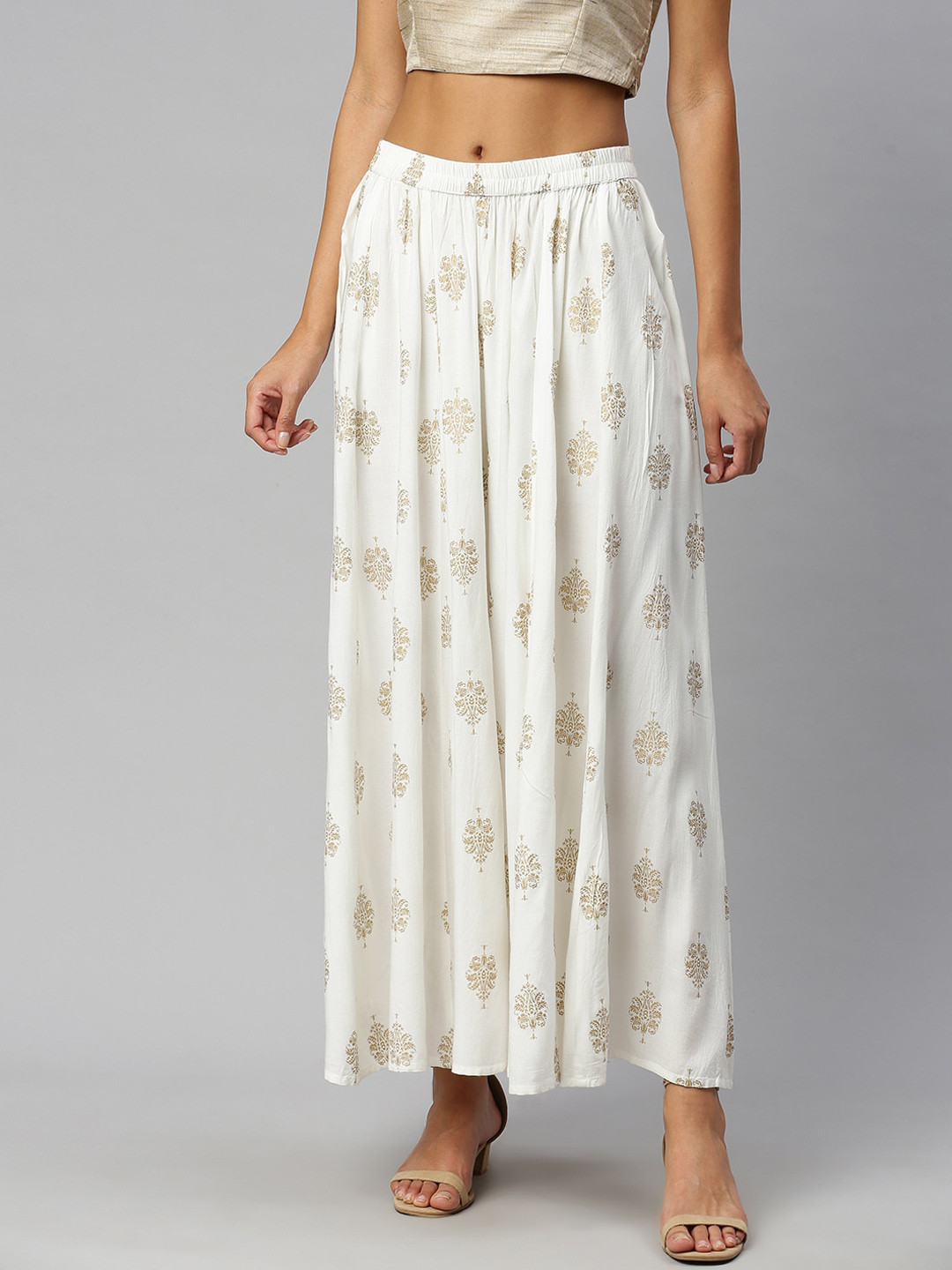 

Soch Women Off White Printed
