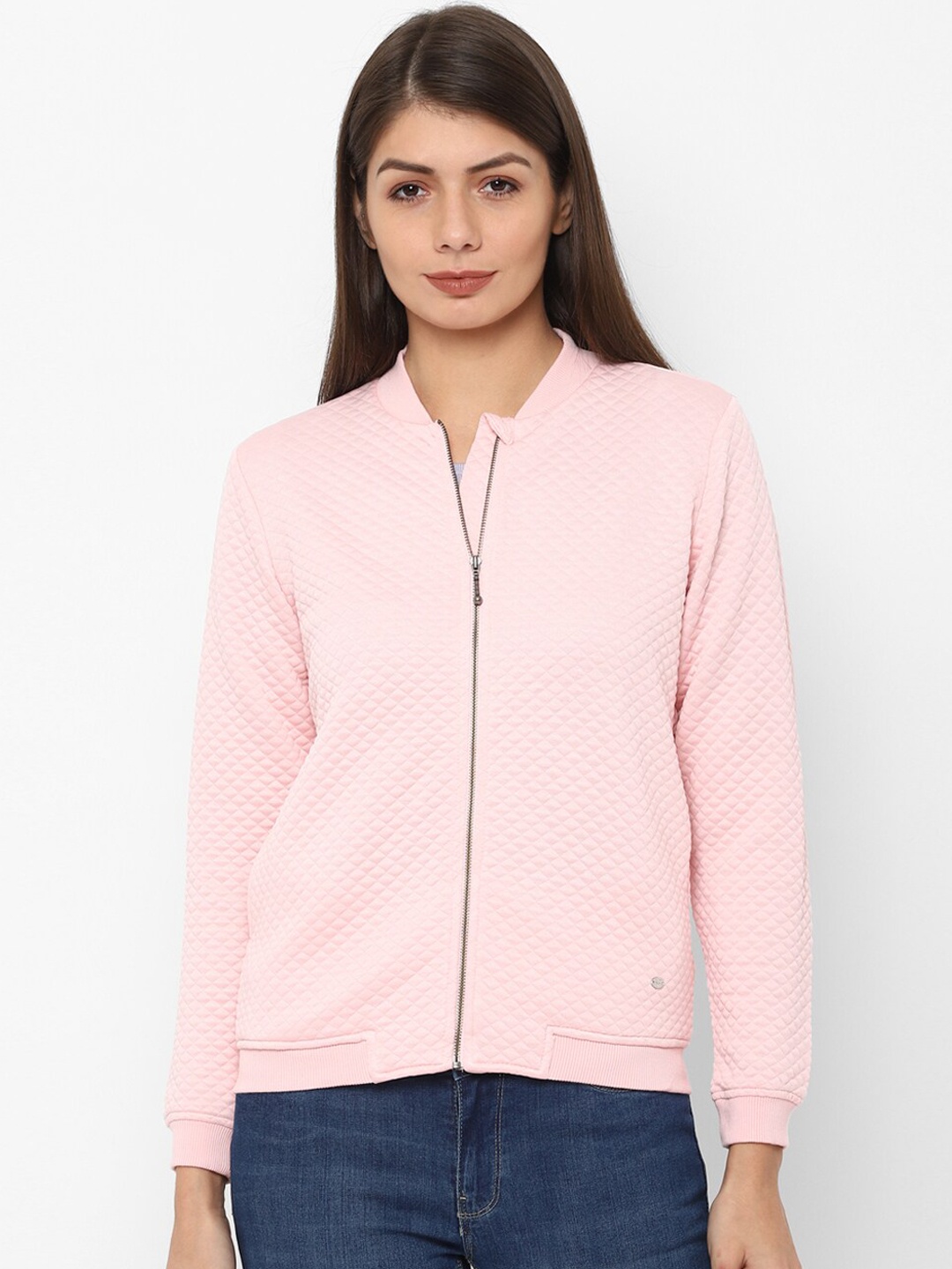 

Allen Solly Woman Women Pink Self Design Sweatshirt