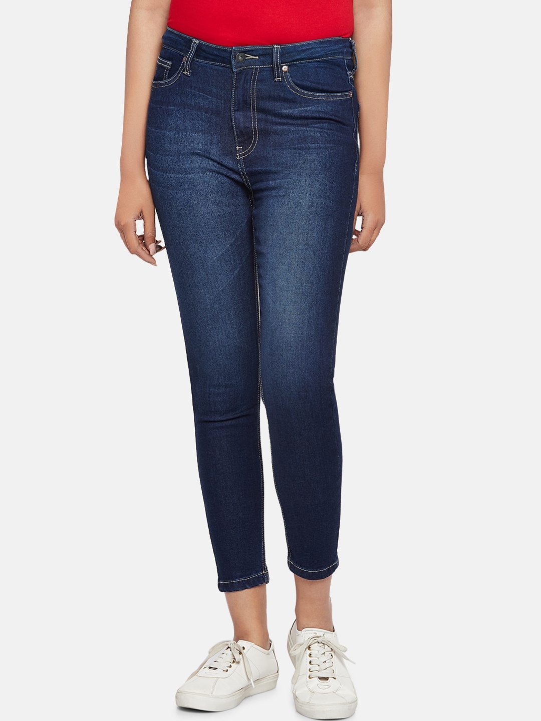 

People Women Blue Skinny Fit Jeans