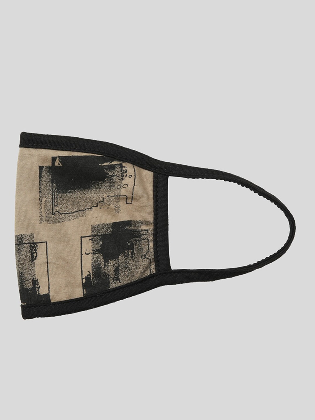 

Skidlers Unisex Pack Of 3 Brown & Black Printed 1-Ply Reusable Cloth Masks