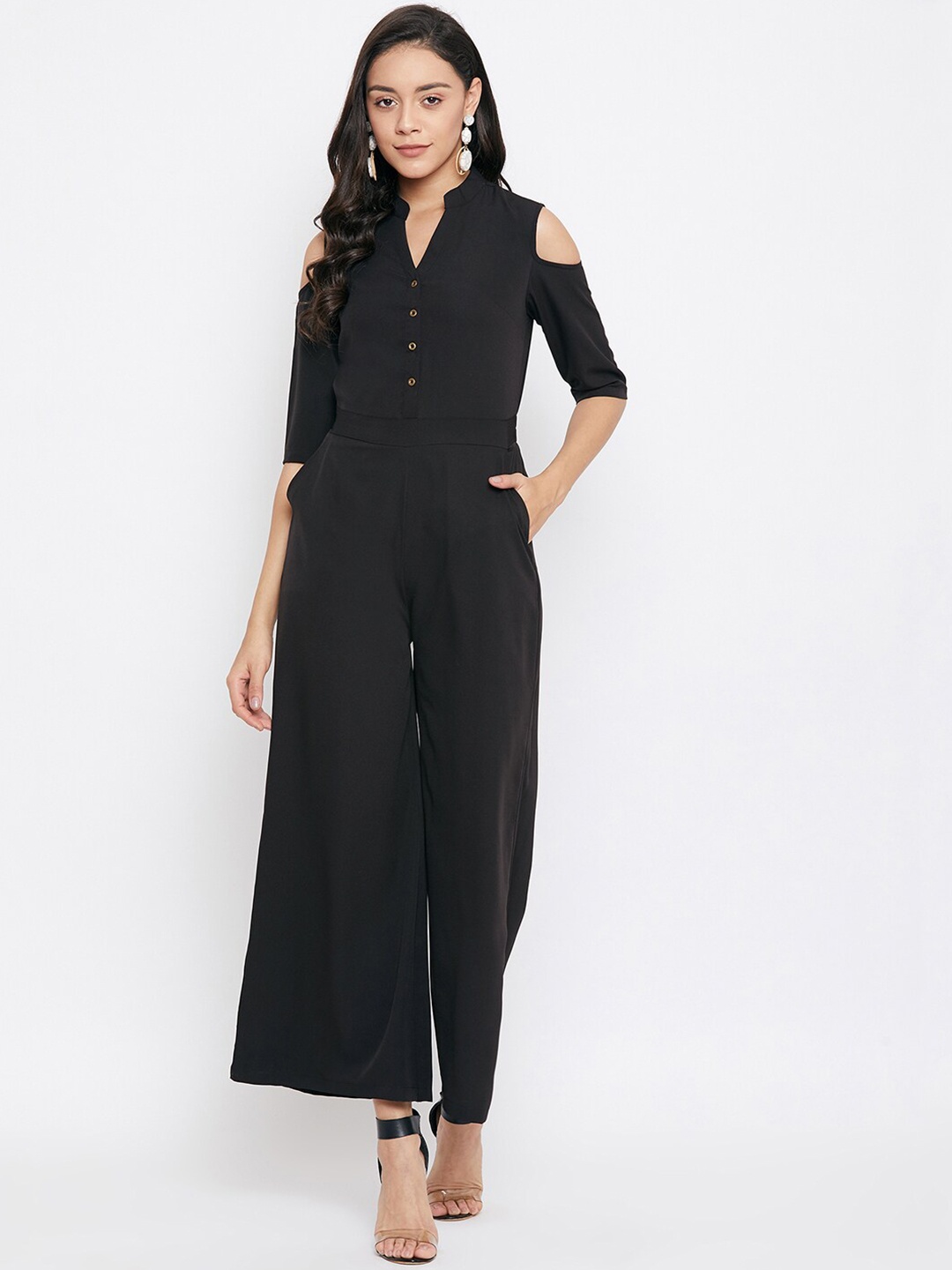 

Uptownie Lite Women Black Solid Jumpsuit
