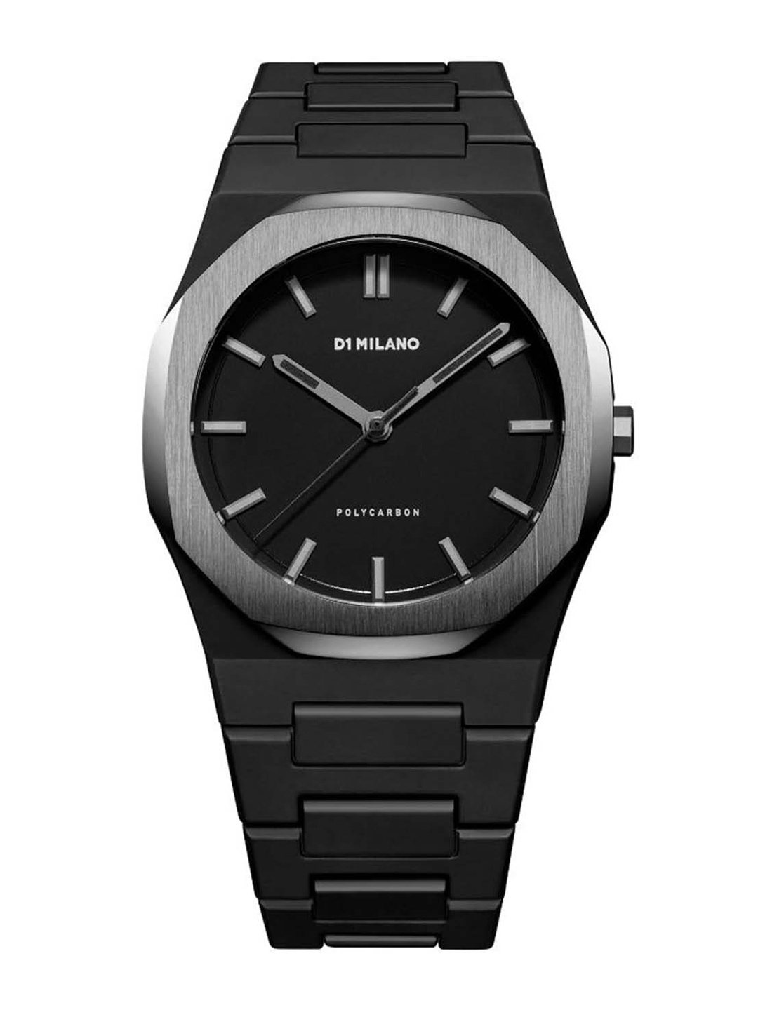 D1 Milano Men Polycarbonate Strap Analogue Watch PCBJ13, Black