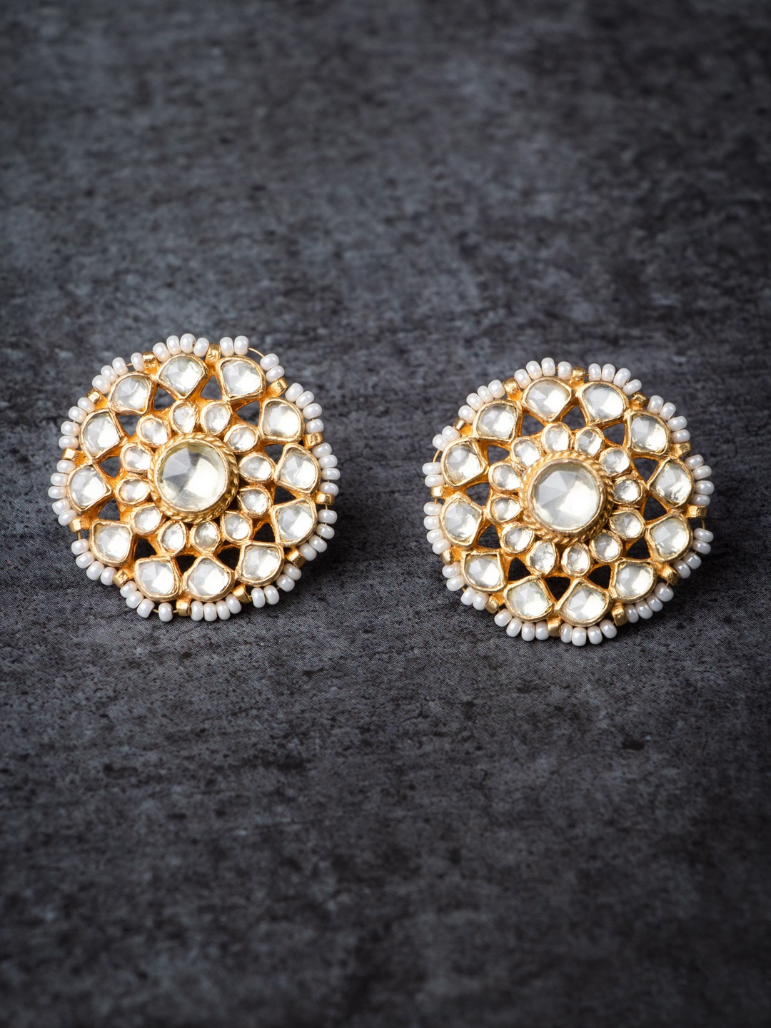 

MORKANTH JEWELLERY White Circular Studs