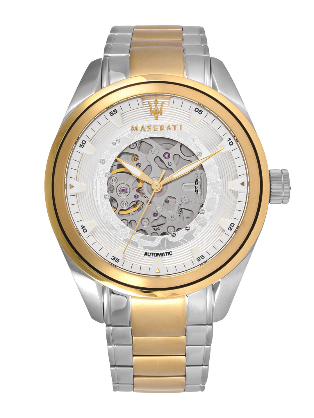

Maserati Men Silver-Toned Analogue Watch