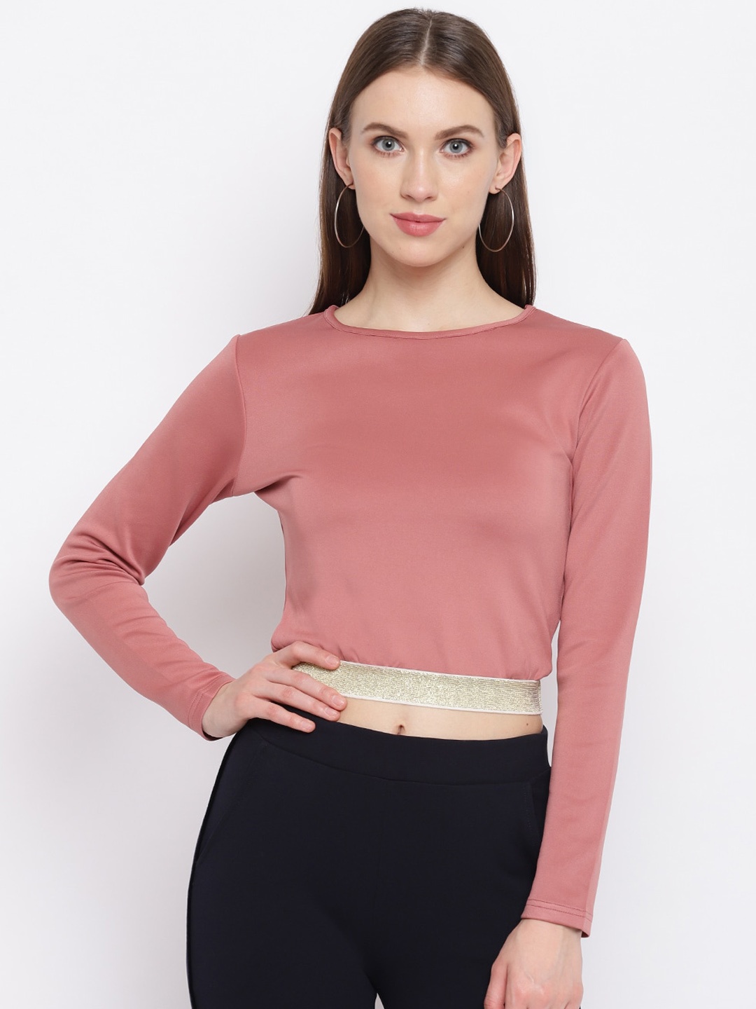 

RIVI Women Pink Solid Top