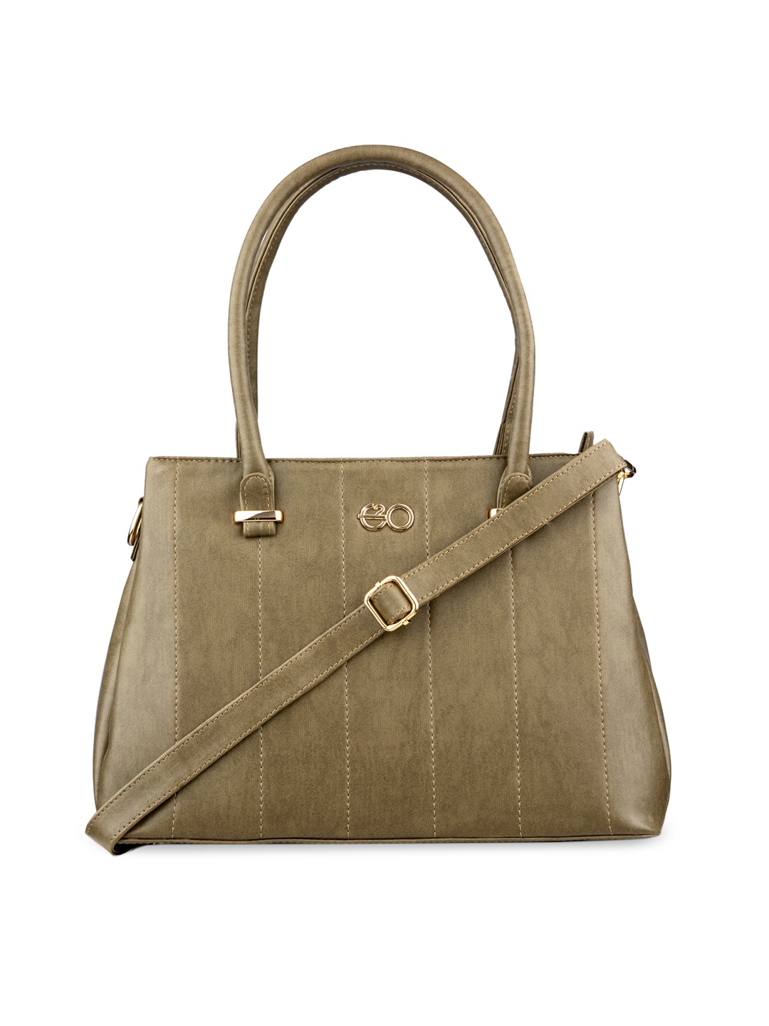 

E2O Olive Green & Olive Green Solid Shoulder Bag
