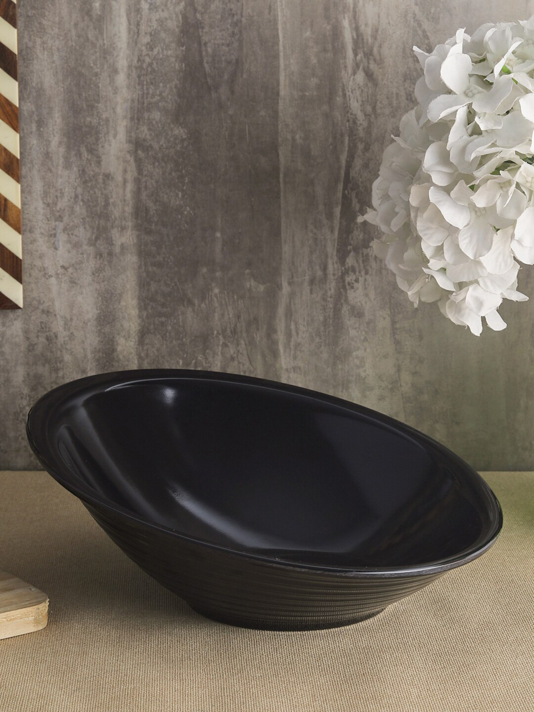

Servewell Black Melamine Serving Bowl