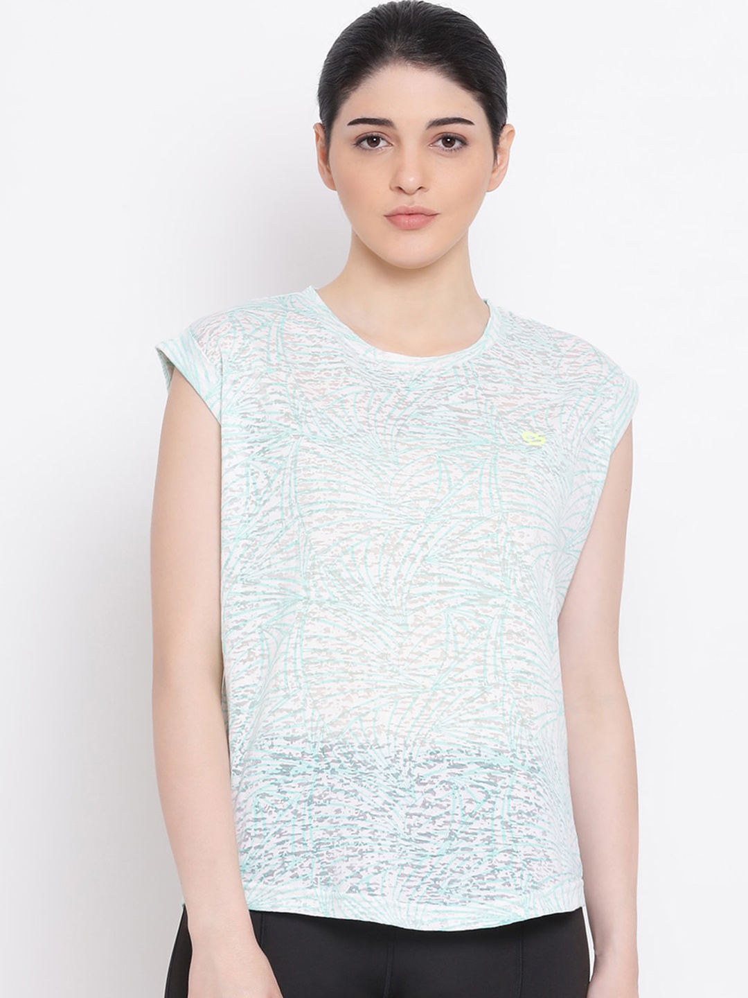 

Spolei Women Green Printed Top