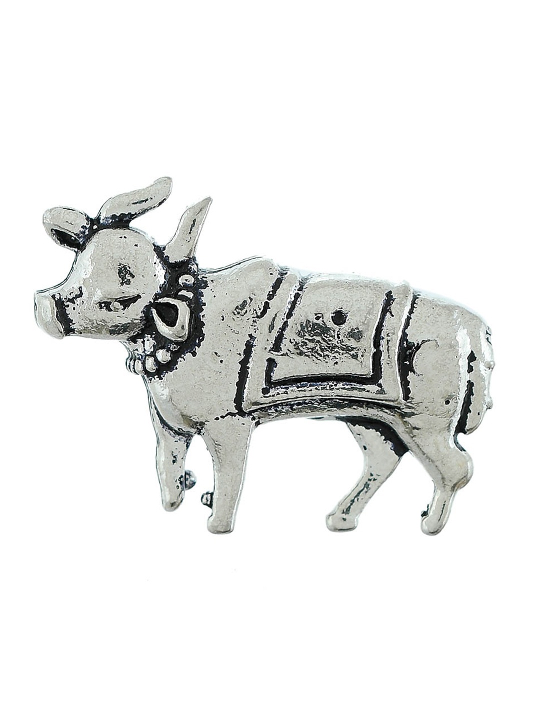 Silvermerc Designs Women Silver-Plated Oxidised Finger Ring