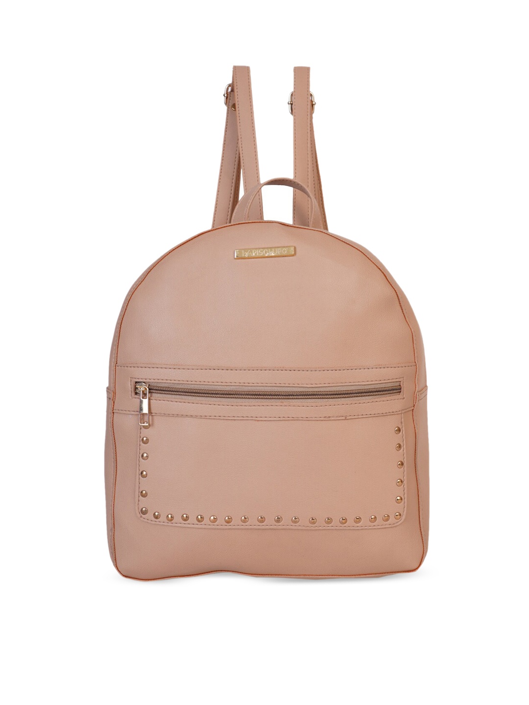 Lapis O Lupo Women Beige Solid Backpack