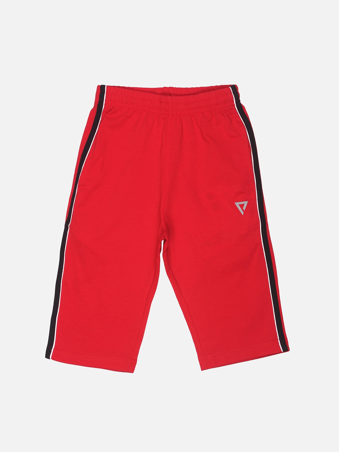 

PROTEENS Boys Red Solid Cotton Regular Shorts