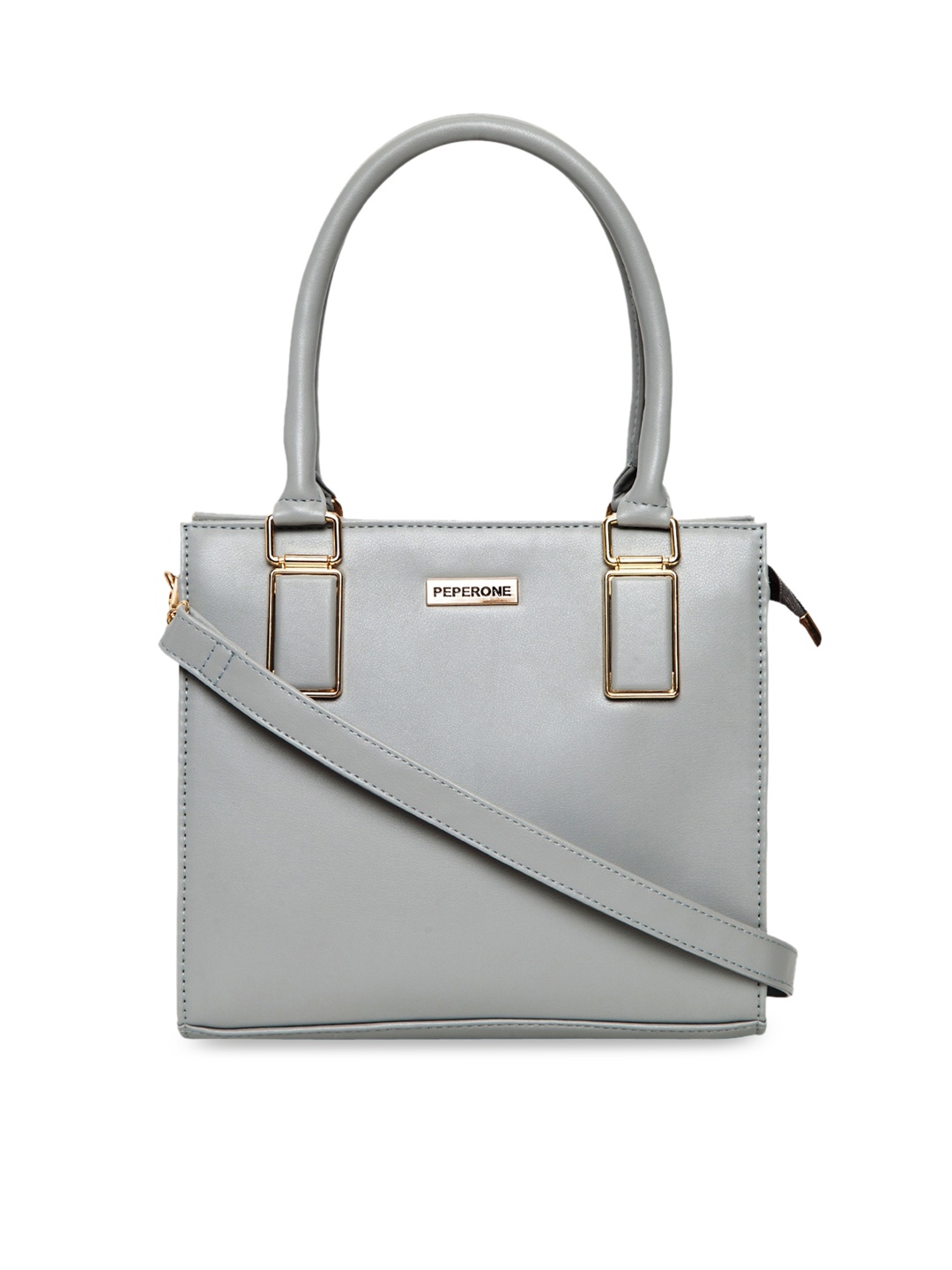 

Peperone Grey Solid Shoulder Bag