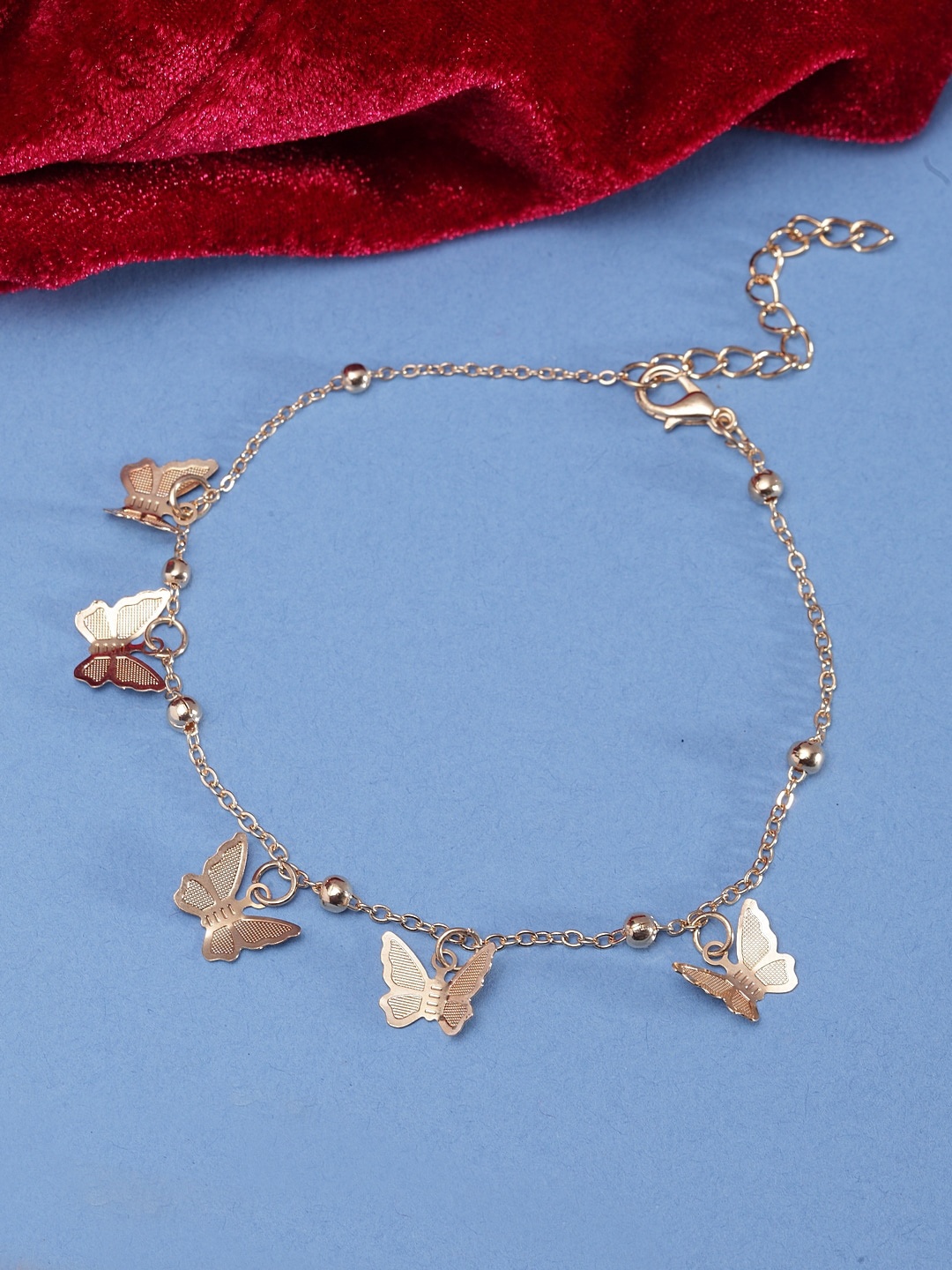 

Ferosh Women Gold-Toned Charm Bracelet