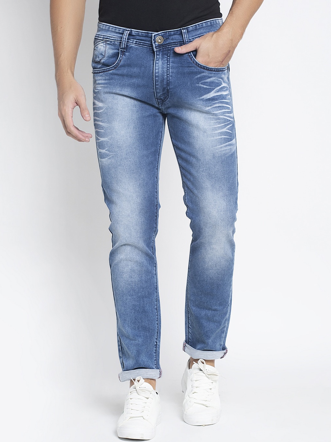 

Rodamo Men Blue Slim Fit Mid-Rise Clean Look Stretchable Jeans