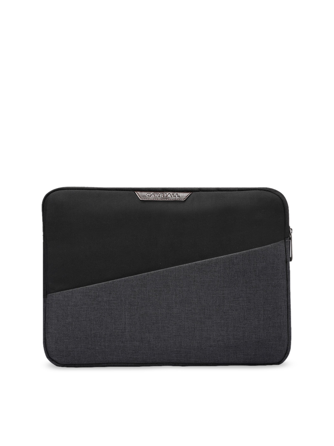 

CARRIALL Unisex Black & Grey Colourblocked Laptop Sleeve