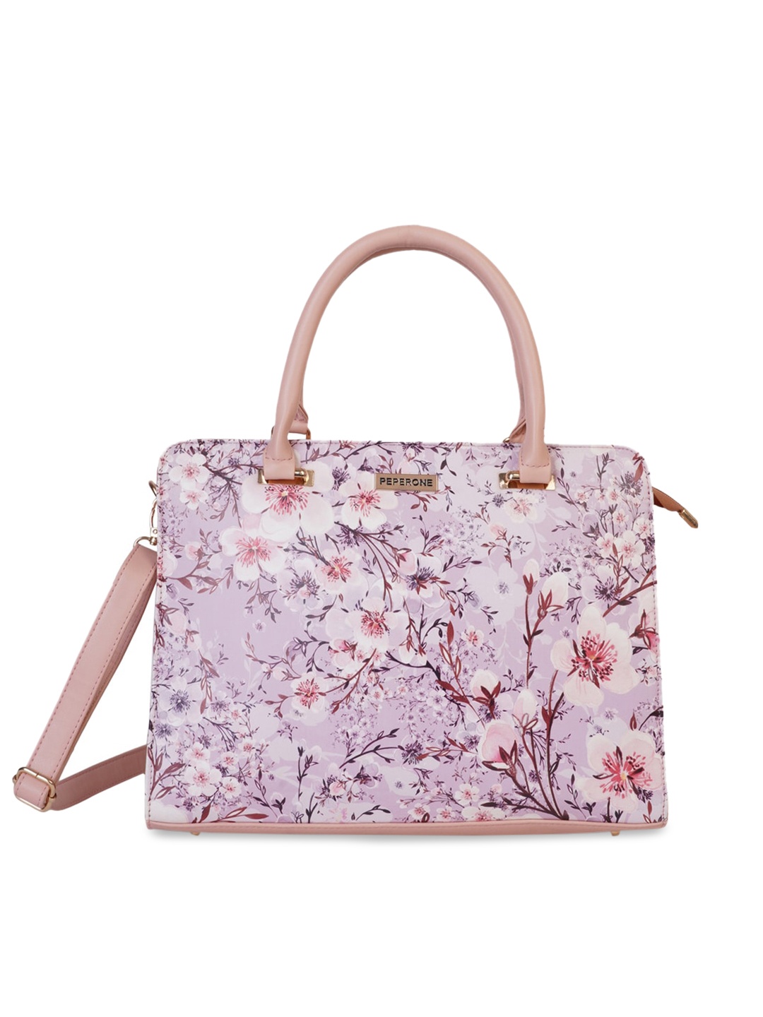 

Peperone Pink Printed Handheld Bag