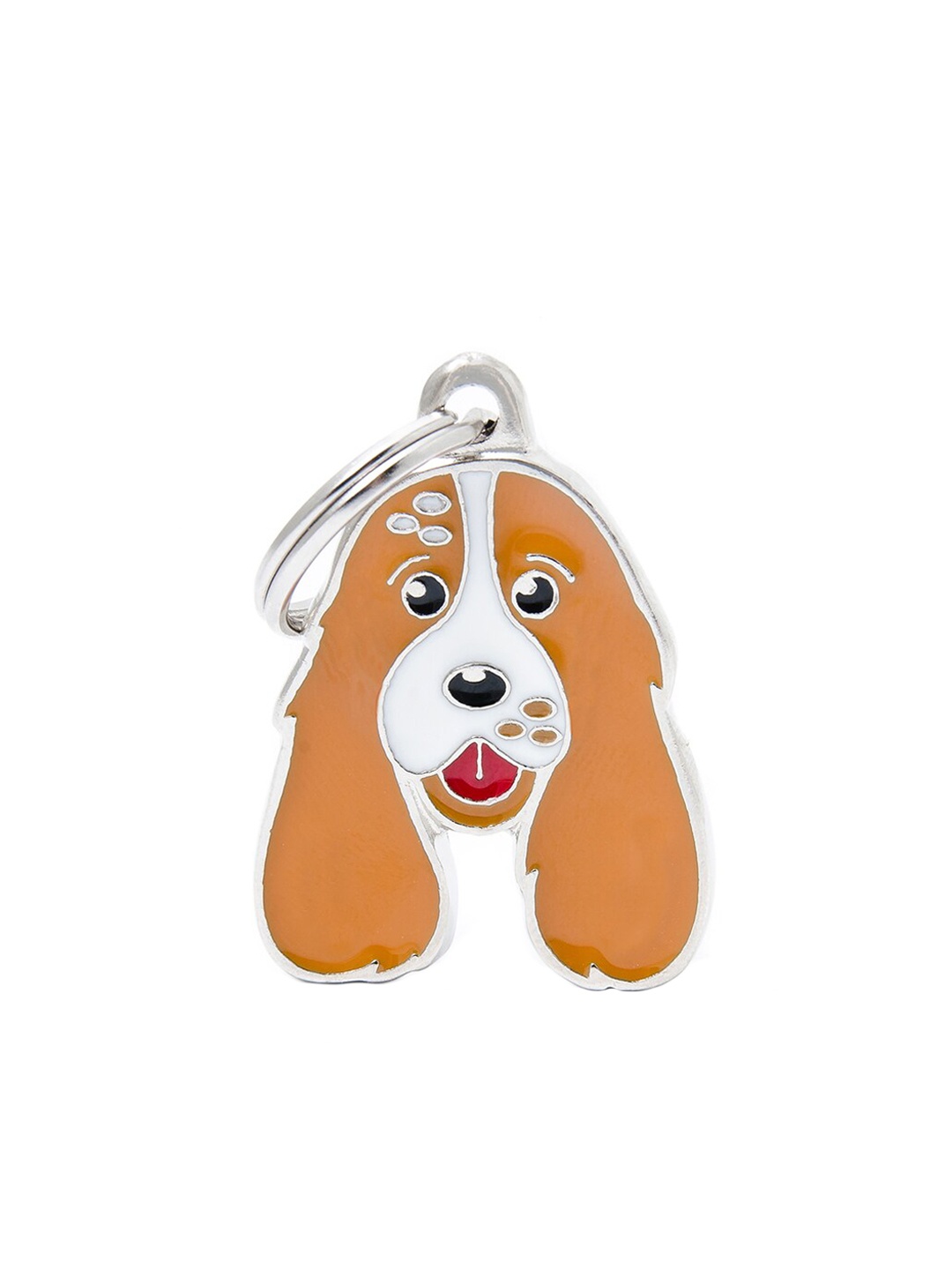 

PawsnCollars White & Beige English Cocker Spaniel Name Tag