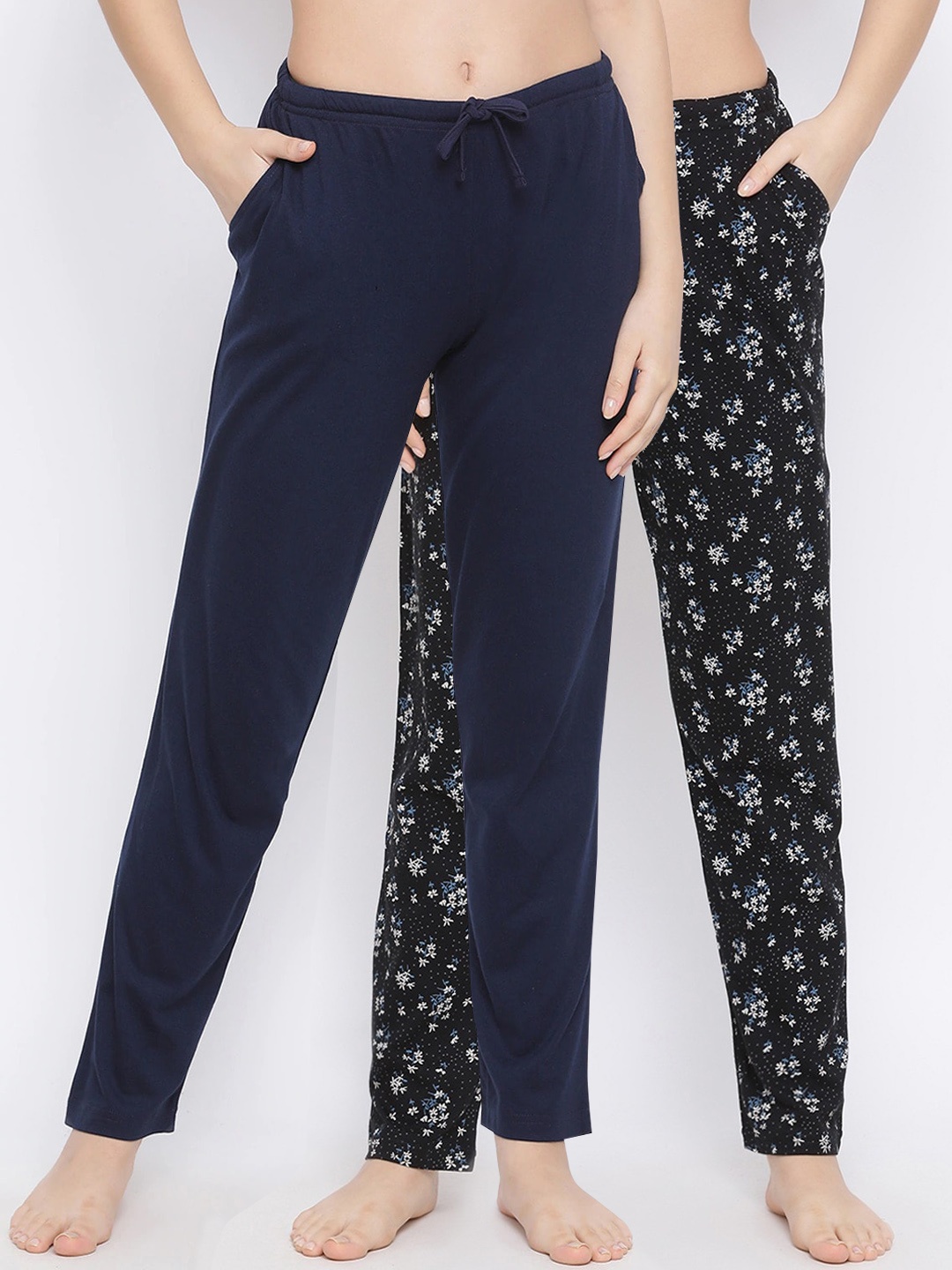 

Kanvin Women Pack of 2 Lounge Pants, Navy blue