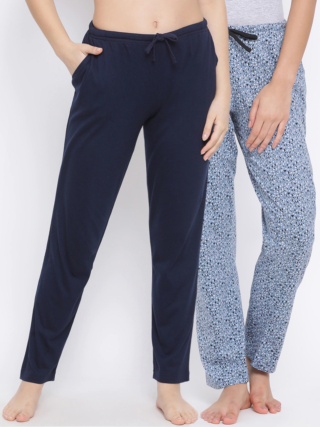 

Kanvin Women Pack of 2 Lounge Pants, Navy blue