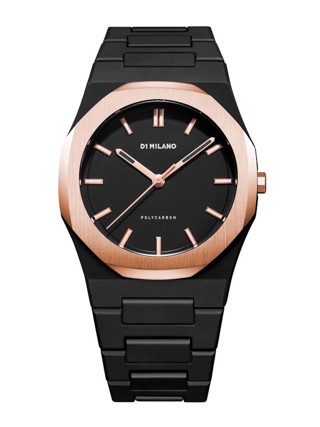 

D1 Milano Men Black Dial & Black Straps Polycarbon Analogue Watch PCBJ15