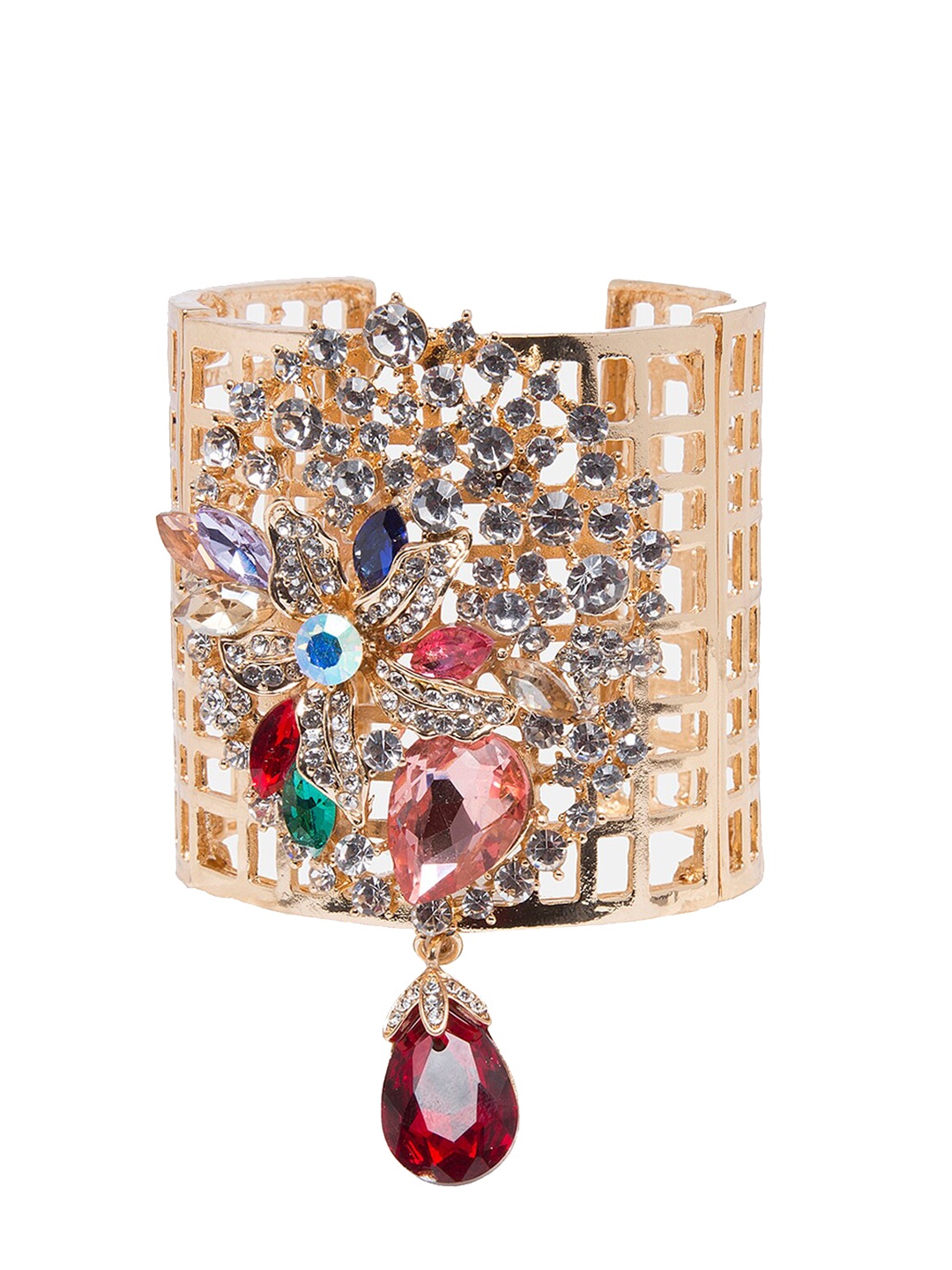 

Mali Fionna Gold-Toned Embellished Cuff Bracelet